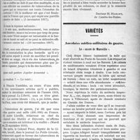 1140 - Page 1139 - Partie professionnelle. La lutte antituberculeuse. Cinq années de tuberculose pulmonaire militaire de guerre / Variétés. Anecdotes médico-militaires de guerre. Le « savon de Marseille »