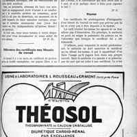1146 - Page XXIX-1145 - Correspondance. Relèvement du tarif de l’A. M. G / Délivrance des certificats aux blessés du travail