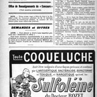 1157 - Page 1156-IV - Anthologie médicale. Sonnet. Le coeur / Office de Renseignements du « Concours » / Demandes et offres