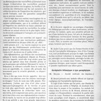 1186 - Page 1185 - Partie scientifique. Revue des sociétés savantes. L’importation en France du vaccin antivariolique, (Académie de Médecine) / Algie monosymptomatiques de l’encéphalique épidémique, (Société médicale des hôpitaux) / Encéphalite léthargique à type paraplégique, (Société médicale des hôpitaux)