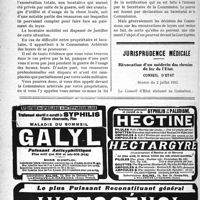 1277 - Page 1276-XXXII - Correspondance. Exonération de loyers / Jurisprudence médicale. Révocation d’un médecin des chemins de 1er de l’Etat