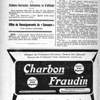 1285 - Page 1284-IV - Anthologie médicale. La Source... / Stations thermales balnéaires et d’altitude / Office de Renseignements du « Concours » / Demandes et offres