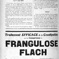 1287 - Page 1286-VI - Correspondance. La modification du Tarif Dubief ne pourra avoir d’effet rétroactif / Prorogation de bail postérieur au 1er août 1914