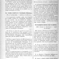1309 - Page 1308 - Partie scientifique. Revue des sociétés savantes. Paris. Contagiosité de l’encéphalite léthargique, (Académie de Médecine) / Les troubles oculaires de l’encéphalite léthargique, (Académie de médecine) / L’immunité acquise dans la grippe, (Académie de Médecine) / A propos de mille opérations pour goitre, (Académie de médecine) / Sur la purgation huileuse avant les opérations, (Société de Chirurgie)