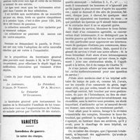 1334 - Page 1333 - Partie professionnelle. Mutualité Familiale et Professionnelle du corps médical français. Assemblée générale extraordinaire, 8 mai 1920 / Variétés. Anecdotes de guerre. Le cahier des charges