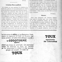 1352 - Page VII-1351 - Correspondance. Un succès syndical / Création d’un syndicat