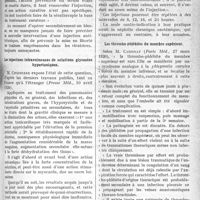 1368 - Page 1367 - Partie scientifique. A travers la presse. Traitement du tétanos [(Gaz. des Hôp, 1920, nos 31 et 33)] / Les injections intraveineuses de solutions glycosées hypertoniques [(Presse Méd, 10 avril 1920)] / Les thrombo-phlébites du membre supérieur [(Paris Méd, 27 mars 1920)]