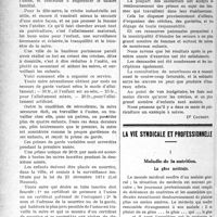 1387 - Page 1386 - Partie professionnelle. Chronique de l’assistance. Une forme de crèches / La vie syndicale et professionnelle. Maladie dc la nutrition. La gêne médicale