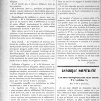 1393 - Page 1392 - Partie professionnelle. La vie syndicale et professionnelle. Syndicat des médecins du Sud-Finistère, (Séance du 18 avril 1920) / Chronique hospitalière. Les abus d’hospitalisation et les moyens d’y remédier, par le Dr J. Bosviel