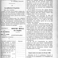 1454 - Page 1453 - Partie professionnelle. La vie syndicale et professionnelle. Les médecins et les grèves / La médecine à la grosse / Syndicat médical de Montpellier. Communication à tous ses adhérents / Compte rendu de la séance du 23 mars 1920