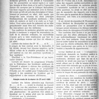 1455 - Page 1454 - Partie professionnelle. La vie syndicale et professionnelle. Syndicat médical de Montpellier. Compte rendu de la séance du 23 mars 1920 / Compte rendu de la séance du 27 avril 1920