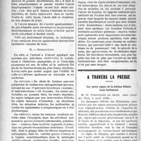 1491 - Page 1490 - Partie scientifique. L’actualité thérapeutique. La méthode des abcès de fixation, sa technique, ses indications et ses contre-indications, par le Dr G. Siguret / A travers la presse. Les petits signes de la lithiase biliaire. Leur traitement [(Journ. des Prat, 3 avril 1920)]