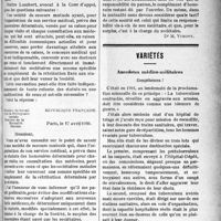 1526 - Page 1525 - Partie professionnelle. Chronique de la mutualité. Un utile conseil / Variétés. Anecdotes médico-militaires. Compétences !