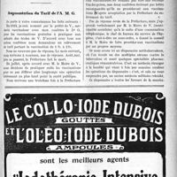 1544 - Page VII-1543 - Correspondance. Proportion du nombre des médecins et de la densité de la population / Augmentation du Tarif de l’A. M. G