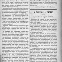 1558 - Page 1557 - Partie scientifique. Clinique médicale, Hôpital des Enfants-Malades, M. le prof. agrégé Nobécourt. Les syndromes côliques [Leçon recueillie par le Dr P. Lacroix] / A travers la presse. La grenouillette de la glande de Blandin [(Année Méd. mai 1920)] / Tachycardie paroxystique [(Bull. Méd. 28 avril 1920)]