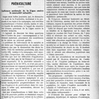 1584 - Page 1583 - Partie professionnelle. La vie syndicale et professionnelle. Syndicat médical de Mortagne, (Séance du 9 décembre 1919) / Puériculture. Conférence nationale de la Ligue contre la mortalité infantile
