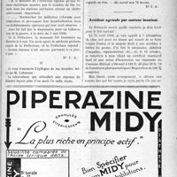 1606 - Page V-1605 - Correspondance. M. Lebureau dans la lutte antituberculeuse / Accident agricole par moteur inanimé