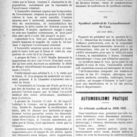 1641 - Page 1640 - Partie professionnelle. La vie syndicale et professionnelle. Groupe médical parlementaire / Syndicat médical de l’arrondissement de Caen / Automobilisme pratique. Le véhicule médical en 1920, 1921…