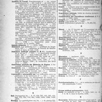 1651 - Page 1656 - Table des matières contenues dans le «concours médical». Année 1920, (1ère Semestre). Partie Professionnelle