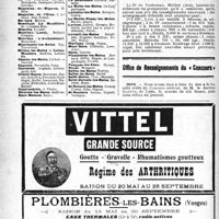 1669 - Page 1676 - Membres du Concours exerçant dans les Stations Thermales / Office de Renseignements du « Concours »