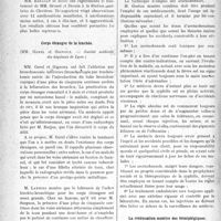 1689 - Page 1696 - Partie scientifique. Revue des sociétés savantes. Traitement des tuberculoses chroniques par les sels de terres cériques, (Société médicale des Hôpitaux) / Corps étranger de la trachée, (Société médicale des hôpitaux de Lyon) / Sur les accidents des arsénobenzols, (Société de Médecine de Paris) / La rééducation motrice des hémiplégiques, (Société de Médecine de Paris)