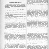 1697 - Page 1704 - Partie professionnelle. La vie syndicale et professionnelle. Le médecin et les grèves