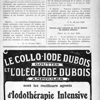 1708 - Page XXV-1715 - Documents officiels. A l’officiel. La réforme des études médicales / Les pensions de retraite des officiers démissionnaires / Concours pour l’obtention du titre de médecin des hôpitaux militaires