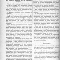 1753 - Page 1760 - Partie professionnelle. Chronique de la mutualité. XIIe Congrès national de la Mutualité française