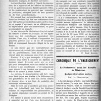 1805 - Page 1812 - Partie professionnelle. Législation médico-pharmaceutique. La délivrance des substances vénéneuses / Chronique de l'enseignement. Le Professorat dans les Facultés de Médecine. Quelques observations amènes, par L. Dartigues