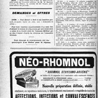 1829 - Page 1836-IV - Office de Renseignements du « Concours » / Demandes et offres