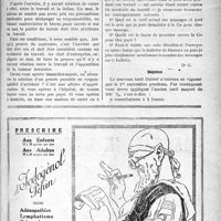 1896 - Page VII-1903 - Correspondance. Hernie accident du travail / Massages et accidents du travail