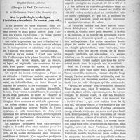 1902 - Page 1909 - Partie scientifique. Clinique médicale, Hôpital Saint-Antoine. (Clinique du Prof. Chauffard), M. le Professeur Devé. Sur la pathologie hydatique. L'évolution vésiculaire du scolex ; son rôle [Leçon recueillie par le Dr P. Lacroix]