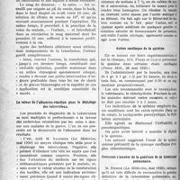 1911 - Page 1918 - Partie scientifique. A travers la presse. Technique simplifiée de la transfusion du sang [(Gaz. des Sciences Méd. de Bordeaux. 23 mai 1920)] / La valeur de l’albumino-réaction pour le dépistage des tuberculeux [(La Médecine, mai 1920)] / Action cardiaque de la quinine [(Presse Méd. 26 mai 1920)] / Comment s’assurer de la guérison de la tuberculose pulmonaire [(La Médecine, mai 1920)]