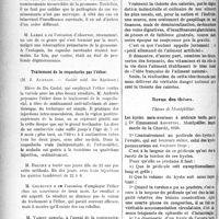 1967 - Page 1974 - Partie scientifique. Revue des sociétés savantes. L’adrénaline dans les vomissements de la grossesse, (Société méd. des hôp) / Traitement de la coqueluche par l’éther, (Société méd. des hôpitaux) / Bibliographie critique. Revue des livres. L’alimentation simple et économique d’après l’Idée française, Dr Montenuis, Chez Maloine, Paris / Revue des thèses. Thèses de Montpellier. Les kystes para-ovariens à pédicule tordu, par le Dr Emmanuel Agostini. Montpellier, imprimerie de la Charité, 1920