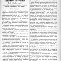 1968 - Page 1975 - Partie professionnelle. Chronique des accidents du travail. Documents officiels. Tarif J. -L. Breton. Tarif des frais médicaux en matière d’accidents du travail (remplaçant le Tarif Dubief)