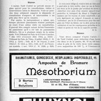 1997 - Page 2004-XXXIV - Correspondance. Les consultations du dimanche et les pansements multiples dans l’application de l’ancien Tarif Dubief / Honoraires pour accidents du travail