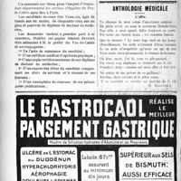 1999 - Page 2006-XXXVI - Documents officiels. A l’officiel. Arrêté Ministériel du 28 juin 1920 portant création d’un Comité technique / Anthologie médicale. L'offre