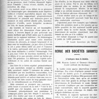 2023 - Page 2030 - Partie scientifique. Appareils improvisés. Couveuse improvisée pour prématuré / Revue des sociétés savantes. L’épilepsie dans le diabète, (Société médicale des hôpitaux) / Que faut-il pour contracter la diphtérie ?, (Soc. méd. des. hôp)