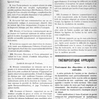 2081 - Page 2088 - Partie scientifique. Revue des sociétés savantes. Paris. Province. Société anatomo-clinique de Toulouse / Société de chirurgie de Toulouse / Thérapeutique appliquée. Traitement des diarrhées et dysenteries estivales