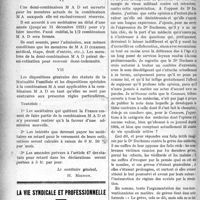 2085 - Page 2092 - Partie professionnelle. Mutualité familiale. L’indemnité journalière de 20 francs / La vie syndicale et professionnelle. Le médecin et les grèves