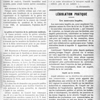 2092 - Page 2099 - Partie professionnelle. La vie syndicale et professionnelle. Le médecin et les grèves / Législation pratique. Les nouveaux impôts. Impôt sur le revenu