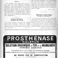 2121 - Page 2128-VIII - Correspondance. Les médecins, hommes d’affaires pitoyables / Ouvrier boulanger. Accident du travail / Honoraires médico-légaux. Par qui se faire payer?