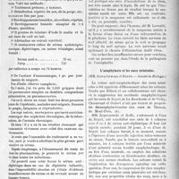 2136 - Page 2143 - Partie scientifique. Thérapeutique pratique. Mon traitement de la grippe / Revue des sociétés savantes. Le virus de l’encéphalite épidémique, (Société de Biologie) / L’anaphylaxie et les eaux minérales, (Société de Biologie) / La perte par dessiccation du pouvoir antiscorbutique des végétaux frais, (Société biologique de Lyon)