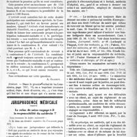 2140 - Page 2147 - Partie professionnelle. Mutualité familiale. Lettres sur l’indemnité journalière de 20 francs / Jurisprudence médicale. Le refus de soins engage-t-il la responsabilité du médecin ? [Dr Paul Boudin]