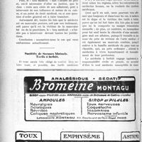 2155 - Page 2162-XXII - Correspondance. Recouvrement d’honoraires. A quoi peut servir le Sou médical ? / Sociétés de Secours Mutuels. Tarifs à forfait