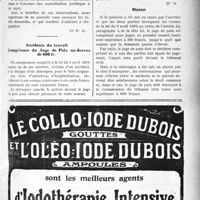 2156 - Page XXIII-2163 - Correspondance. Sociétés de Secours Mutuels. Tarifs à forfait / Accidents du travail. Compétence du Juge de Paix au-dessus de 600 fr