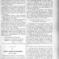 2208 - Page 2215 - Partie professionnelle. La vie syndicale et professionnelle. Tarif des soins aux pensionnés de guerre / Syndicat médical de Montpellier, (20 juin 1920)