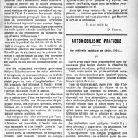 2212 - Page 2219 - Partie professionnelle. Chronique de la mutualité. Etre ou ne pas être / Automobilisme pratique. Le véhicule médical en 1920, 1921…