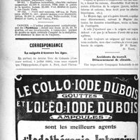 2231 - Page 2238-VI - Demandes et offres / Correspondance. Accidents du travail. Détournement de clientèle / La saignée à travers les âges