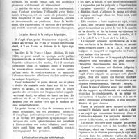 2243 - Page 2250 - Partie scientifique. A travers la presse. Presse française. Traitement des streptococcies cutanées par les badigeonnages de sérum antistreptococcique [(Journ. de Méd. de Bordeaux, 25 juin 1920)] / Le point dorsal de la colique hépatique [(Lyon Médical, 25 juin 1920)] / L’élimination urinaire nythémérale [(Paris Méd. 26 juin 1920)]